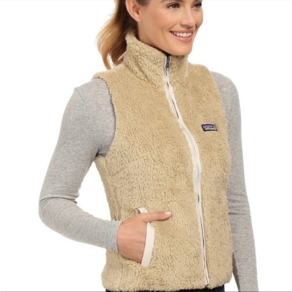 Patagonia Women’s Medium Pampas Tan Los Gatos Fuzzy Vest